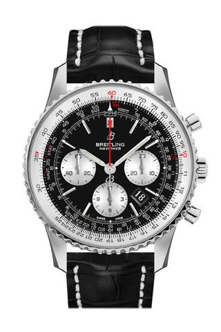 Breitling Navitimer 01 Black Croc Tang Ab0121211 B1P1 Watch