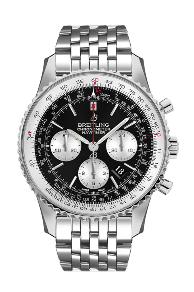 Breitling Navitimer 01 Black Leather Tang AB0121211 B1X1
