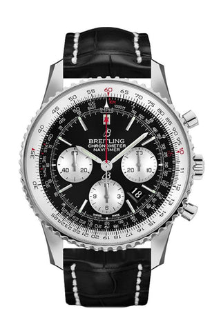 Breitling Navitimer 01 Black Leather Deployment Ab0127211 B1P1 Watch