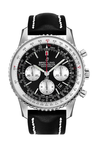 Breitling Navitimer 01 Black Leather Ab0127211 B1X1 Watch