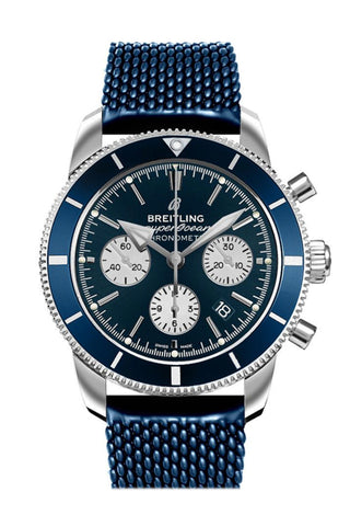 Breitling Superocean Heritage B01 Blue Rubber Ab0162161 C1S1 Watch