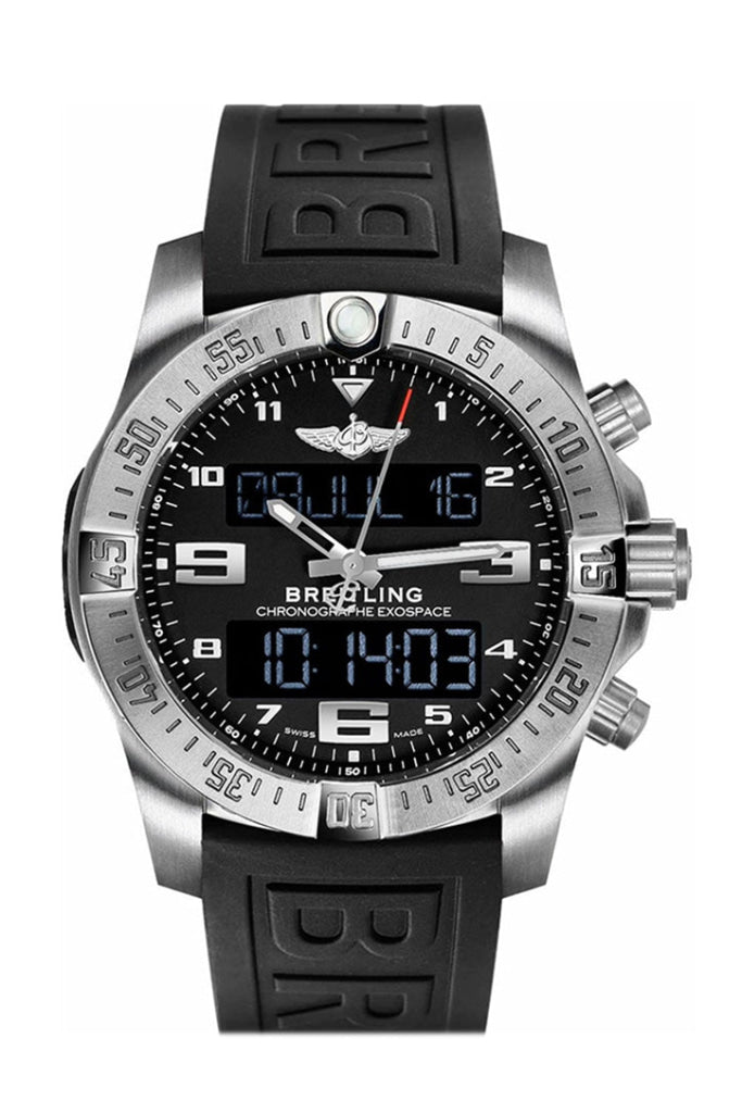 Breitling Exospace B55 46Mm Black Rubber Deployment Eb5510H1 Be79 Watch