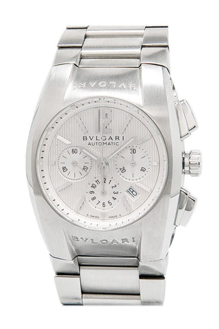Bulgari Ergon Large Size 40Mm Steel Bracelet With Silver Dial Eg40C6Ssd Watch