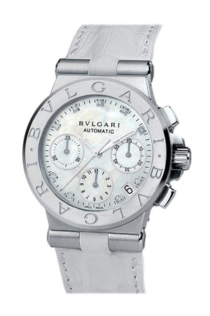 Bulgari Diagono Mother Of Pearl Dial Automatic Ladies Watch101643 Dg35Wsldch Watch