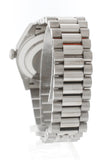 Rolex Day-Date 40 Silver Roman Dial Fluted Bezel White Gold President Automatic Mens Watch 228239