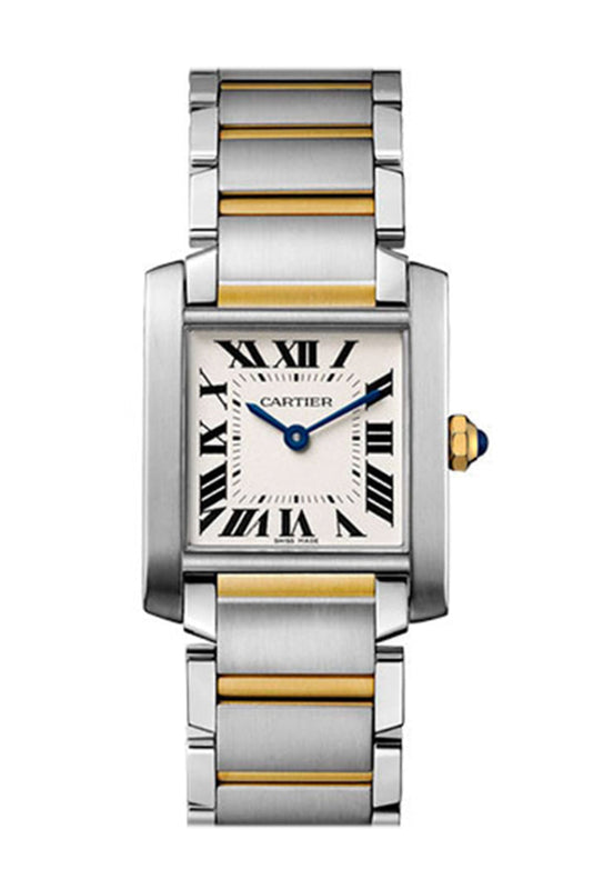 Cartier Tank Francaise Steel Yellow Gold W2TA0003 – WatchGuyNYC