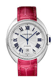 Cartier Cle de Cartier Diamond Bezel  White Gold Automatic Ladies Watch WJCL0011