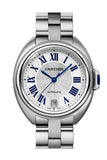 Cartier Cle de Midsize Automatic Silver Dial Steel Ladies Watch WSCL0006