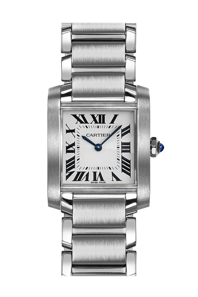  Cartier Tank Francaise Silver Dial Ladies Watch W2TA0003 :  Clothing, Shoes & Jewelry