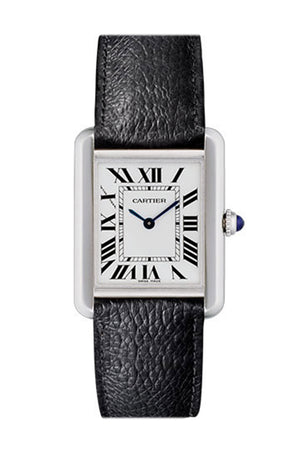 Cartier Tank Solo Small  Silvered Light Opaline Dial Ladies Watch WSTA0030