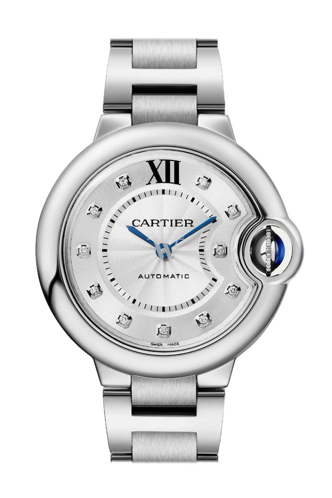 Cartier Ballon Bleu De 33Mm Diamond Dial W4Bb0021 Watch
