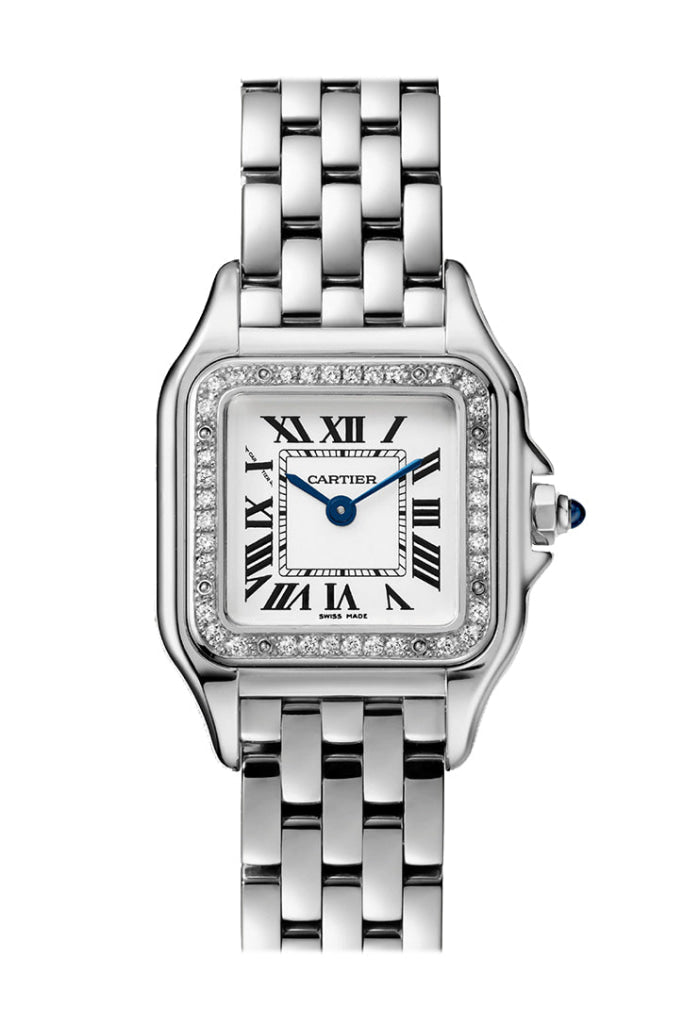 Cartier Panther Diamond Bezel Silver Dial W4Pn0007 Watch