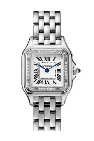 Cartier Panther Diamond Bezel Silver Dial W4Pn0007 Watch