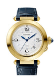 Cartier Pasha Yellow Silver Dial Watch WGPA0007
