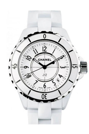 Chanel J12 33mm H2122 Ladies Watch 12P Diamond Date Black