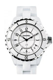 Chanel J12 Quartz Ladies Watch H0968 White