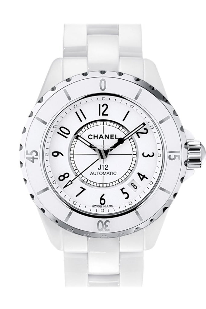 Chanel J12 White Automatic Dial Ceramic Watch H0970
