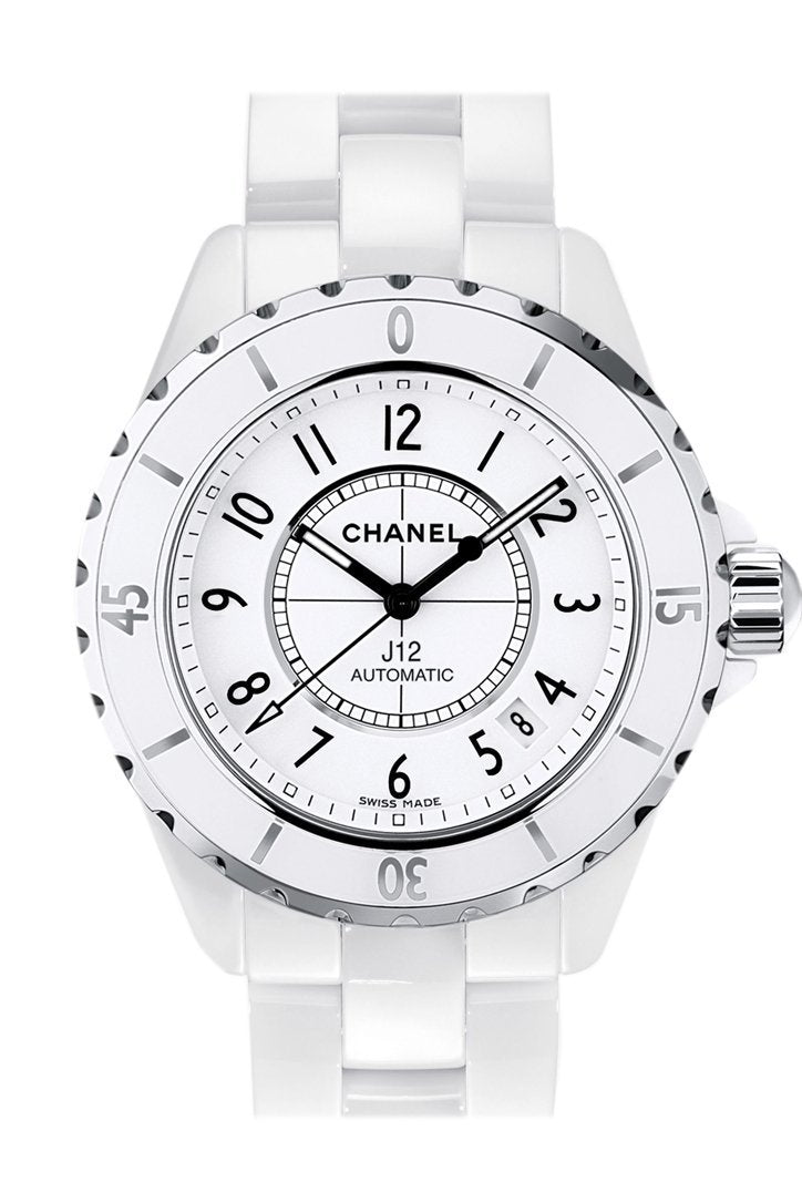 Chanel J12 Chronograph White Ceramic Unisex Watch H1007