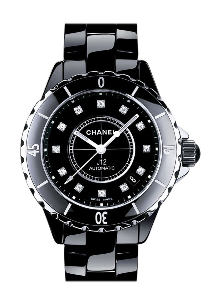 Chanel J12 Automatic Phantom 38mm Black Dial Black Ceramic Women's