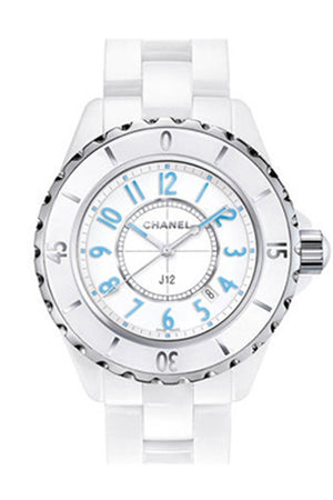 Chanel J12 White Dial Ceramic Ladies Watch H3826