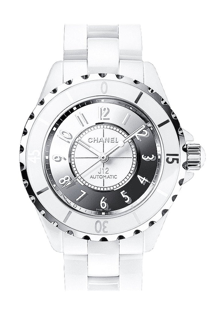 Chanel J12 Diamond White Dial Ladies Watch H5705 at 1stDibs
