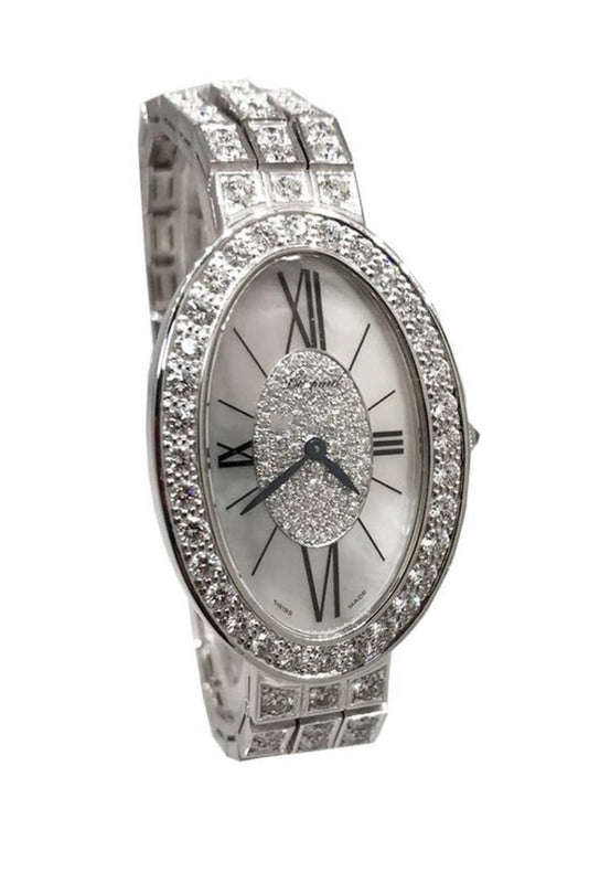 Chopard white gold diamond watch discount