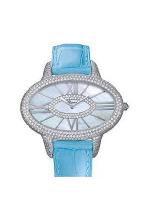 Chopard Classique Mother Of Pearl Dial Blue Leather Ladies Quartz Watch 139131-1001