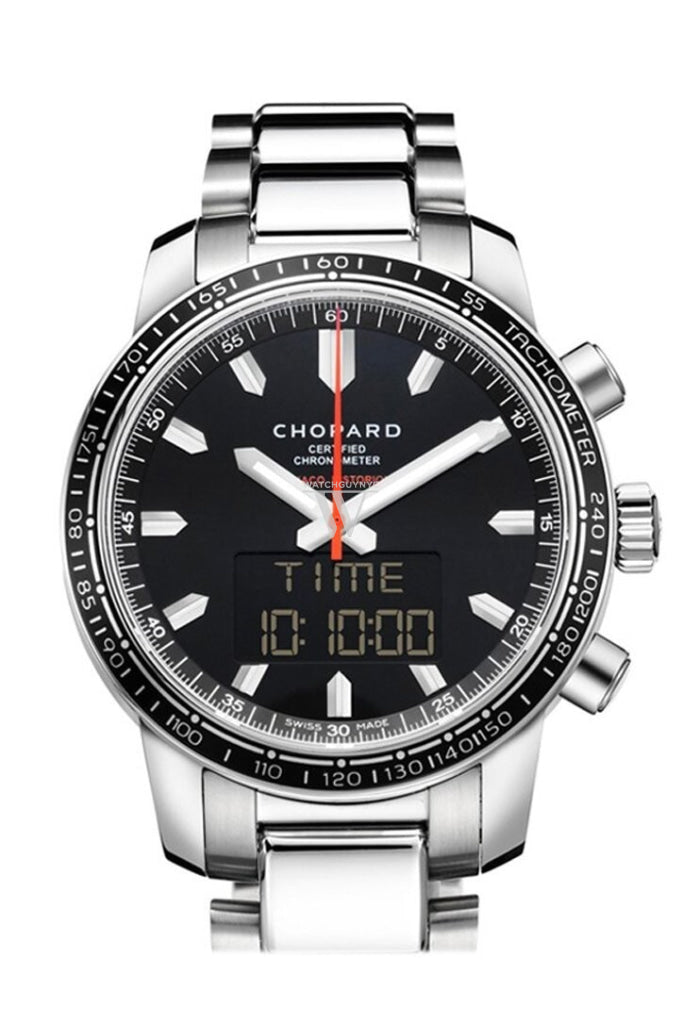 Chopard Grand Prix Black Dial Digital-Analog Chronograph Mens Watch 158518-3001