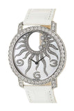 Chopard Happy Sun In White Gold With Diamond Bezel On Alligator Leather Strap Mop Dial 207470-1002