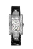 Chopard La Strada In White Gold Diamond Bezel Black Crocodile Leather Strap 416847-1001 Watch