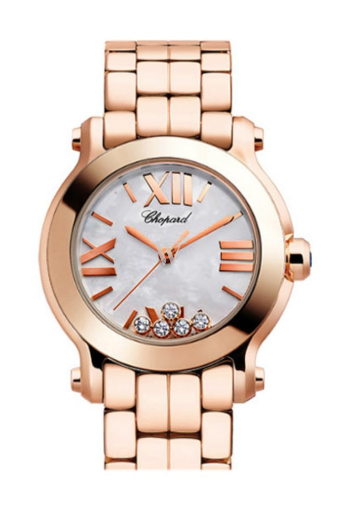 Chopard happy sport rose gold sale