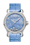 Chopard Happy Sport Automatic Stain Steel With Diamond Bezel Blue Dial 278573-3010 Watch