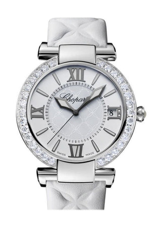 Chopard Imperiale Automatic Mother Of Pearl Diamond Leather Strap Womens Watch 388531-3008