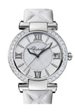 Chopard Imperiale Automatic Mother Of Pearl Diamond Leather Strap Womens Watch 388531-3008