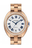 Cartier Cle 35 Flinque Sunray Effect Dial Ladies Watch WJCL0006