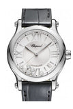 Chopard Happy Sport 36Mm Automatic Stainless Steel And Diamonds Watch 278559-3001 White