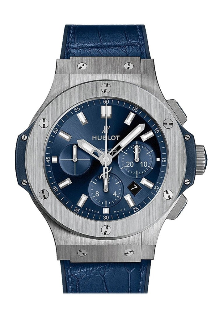 Hublot Big Bang Black Dial Diamond Blue Ladies 38mm Watch 361.SX.7170.LR.1204 WatchGuyNYC