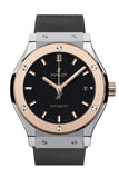 Hublot Classic Fusion Black Dial Rubber 45Mm Mens Watch 511.no.1181.rx