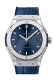Hublot Classic Fusion Blue Sunray Dial Titanium Automatic 45mm Men's Watch 511.NX.7170.LR