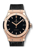 Hublot Classic Fusion Mat Black Dial Automatic Mens 18 Carat King Gold Watch 511.ox.1181.lr