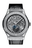 Hublot Classic Fusion Aerofusion Moonphase Sapphire Dial Titanium 45Mm Mens Watch 517.nx.0170.lr