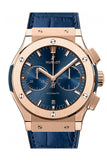 Hublot Classic Fusion Blue Sunray Dial 18K King Gold Automatic 45mm Men's Watch 521.OX.7180.LR