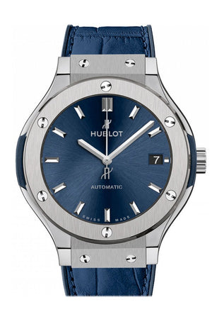 Hublot Classic Fusion Blue Sunray Dial Titanium 38Mm Automatic Mens Watch 565.nx.7170.lr