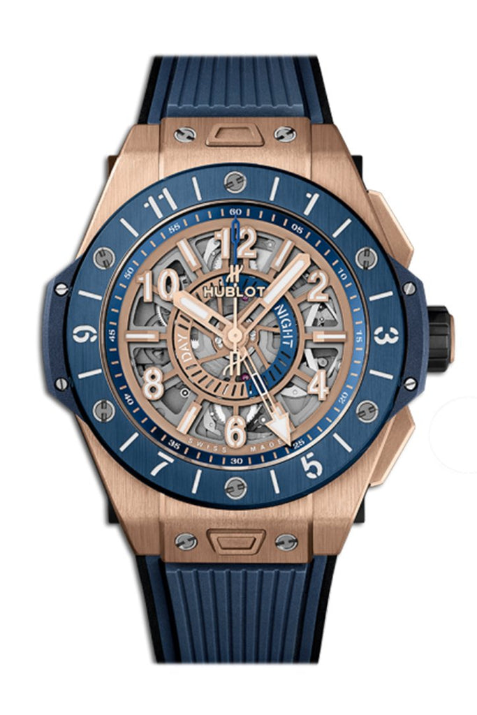 rester se tv jøde Hublot Big Bang Unico King Gold Blue Ceramic GMT Men's Watch 471.OL.7128.RX  | WatchGuyNYC