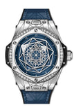 Hublot Big Bang One Click Sang Bleu Steel Blue Diamonds 39Mm Watch 465.sx.7179.vr.1204.mxm19