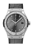 Hublot Classic Fusion Racing Grey Titanium Diamonds 542.nx.7071.lr.1104 Watch
