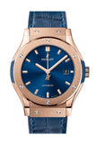 Hublot Classic Fusion King Gold Blue 42mm Watch 542.OX.7180.LR