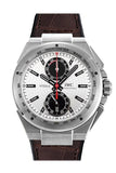 Iwc Ingenieur Silver Dial Chrono Leather Strap Automatic 45Mm Mens Watch Iw378505