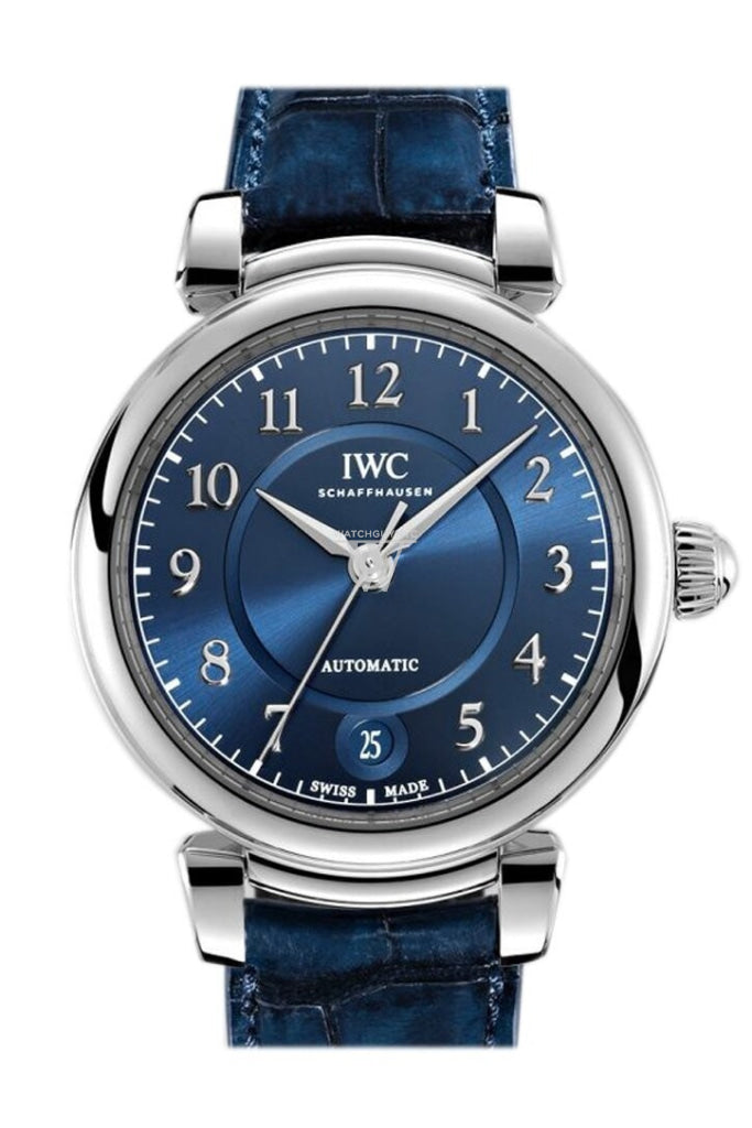 IWC Da Vinci Blue Dial Automatic 36mm Men s Leather Watch IW458312