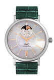 Iwc Portofino 37Mm White Mother Of Pearl Dial Automatic Ladies Watch Iw459007 Blue